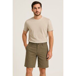 BRAX Bari Mens Size 38X11 Olive Green Chino Shorts NEW